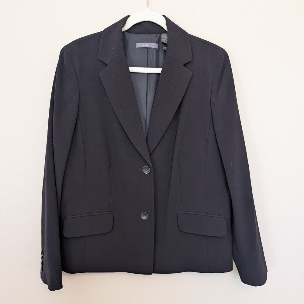 Liz Claiborne black suit jacket blazer 16 EUC